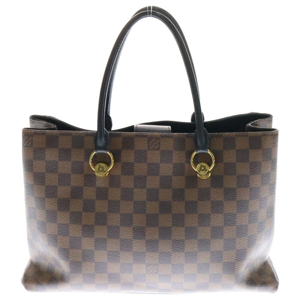 LOUIS VUITTON(ルイヴィトン) ダミエ リバーサイド ハンドバッグ トートバッグ ブラウン PVCレザー N40050