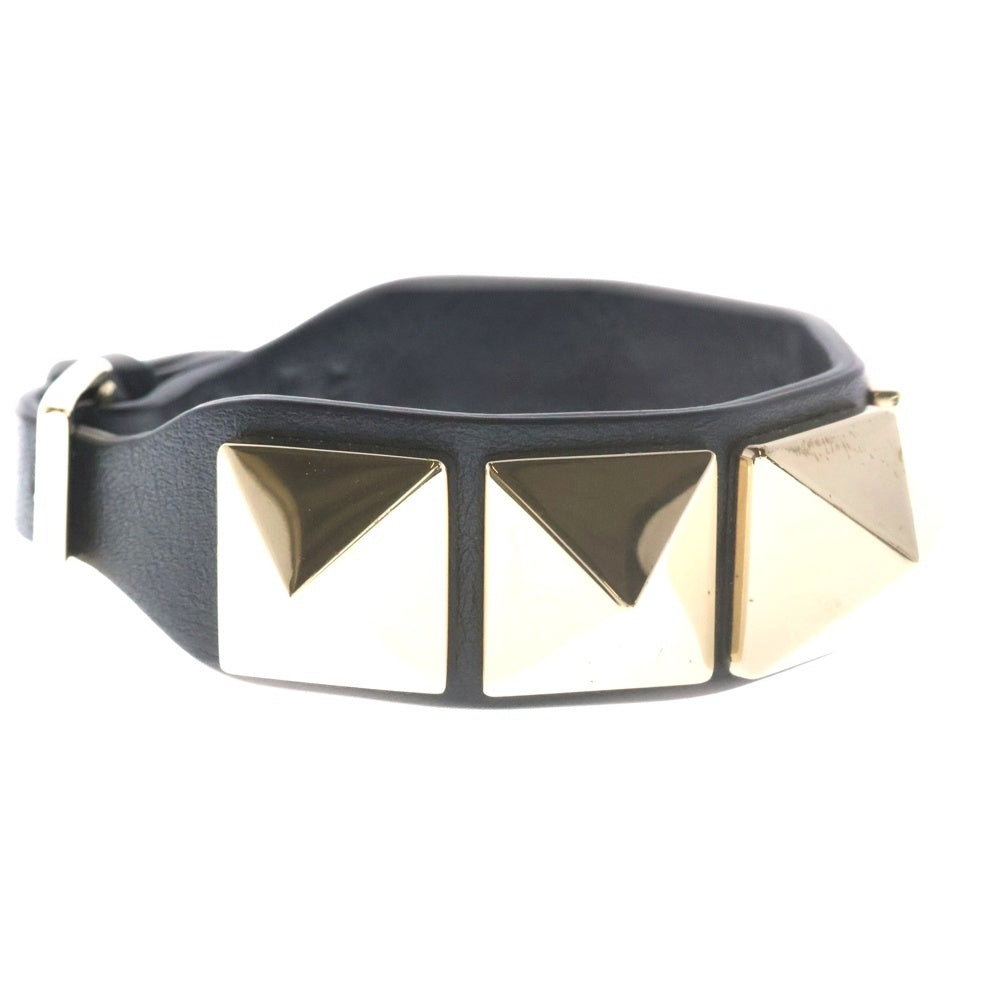 Valentino Giuliattini(ヴァレンチノ ジュリアティー二) ロックスタッズ ジュリアティー二 ブレスレット ブラック レザー