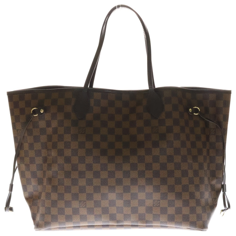 LOUIS VUITTON(ルイヴィトン) ダミエ ネヴァーフルGM ブラウン PVC トートバッグ ポーチ付 N41357