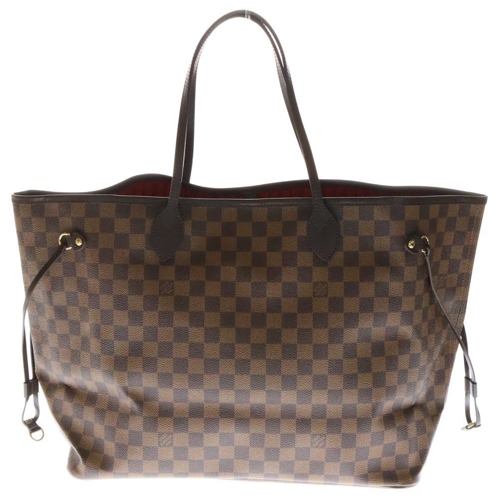 LOUIS VUITTON(ルイヴィトン) ダミエ ネヴァーフルGM ブラウン PVC トートバッグ ポーチ付 N41357