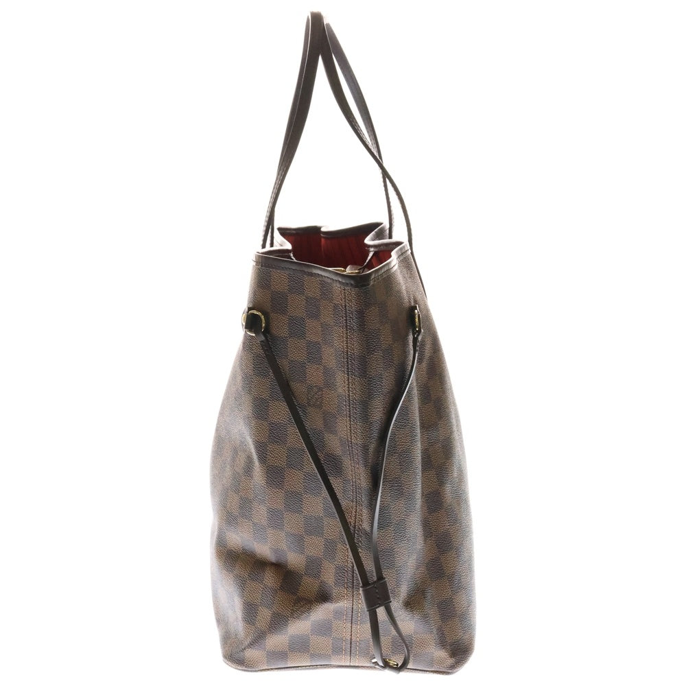 LOUIS VUITTON(ルイヴィトン) ダミエ ネヴァーフルGM ブラウン PVC トートバッグ ポーチ付 N41357