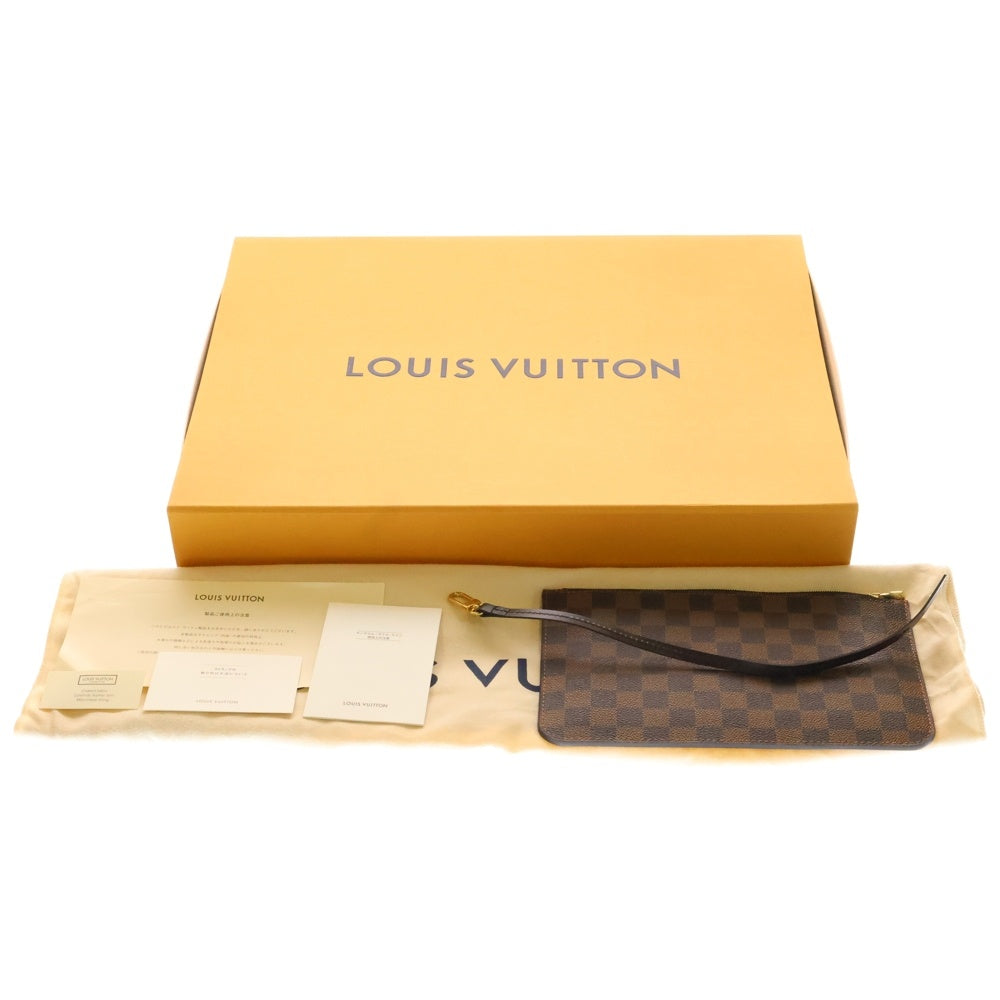 LOUIS VUITTON(ルイヴィトン) ダミエ ネヴァーフルGM ブラウン PVC トートバッグ ポーチ付 N41357