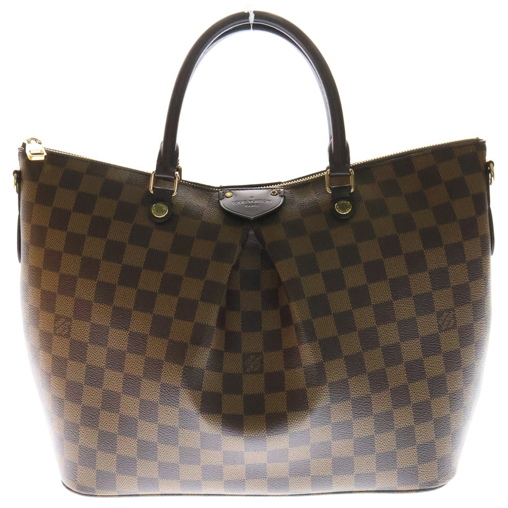 LOUIS VUITTON(ルイヴィトン) ダミエ シエナMM ブラウン PVC ハンドバッグ ショルダーバッグ