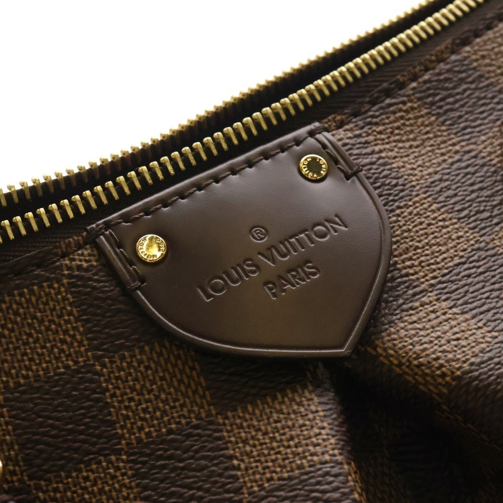 LOUIS VUITTON(ルイヴィトン) ダミエ シエナMM ブラウン PVC ハンドバッグ ショルダーバッグ