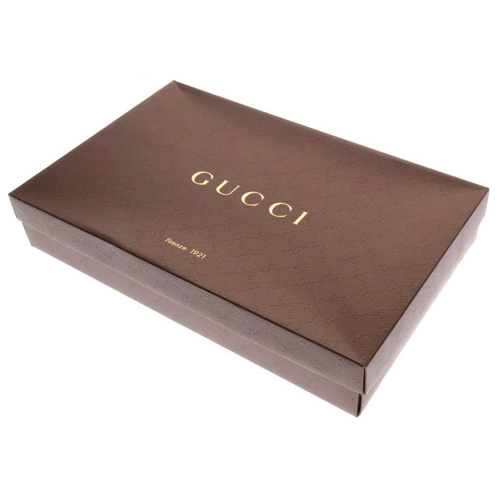 GUCCI(グッチ) シェリーライン レザーロゴパッチ ユーズド加工 デニム ミニスカート インディゴ レディース 258612 XZ486