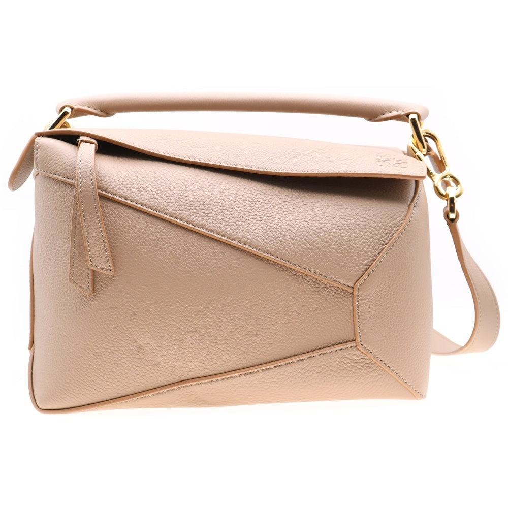LOEWE(ロエベ) パズルバッグ スモール レザー ベージュ 2WAY ハンドバッグ ショルダーバッグ