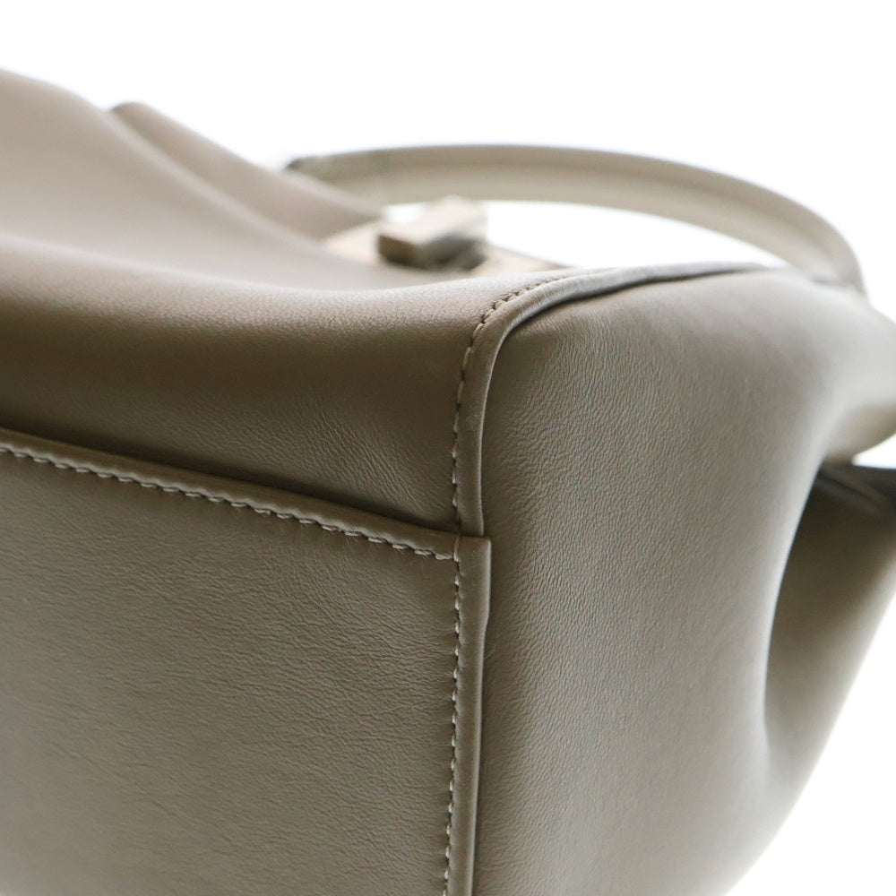FENDI(フェンディ) ピーカブーミニ 2WAY レザーハンドバッグ ショルダーバッグ ベージュ レディース 8BN244
