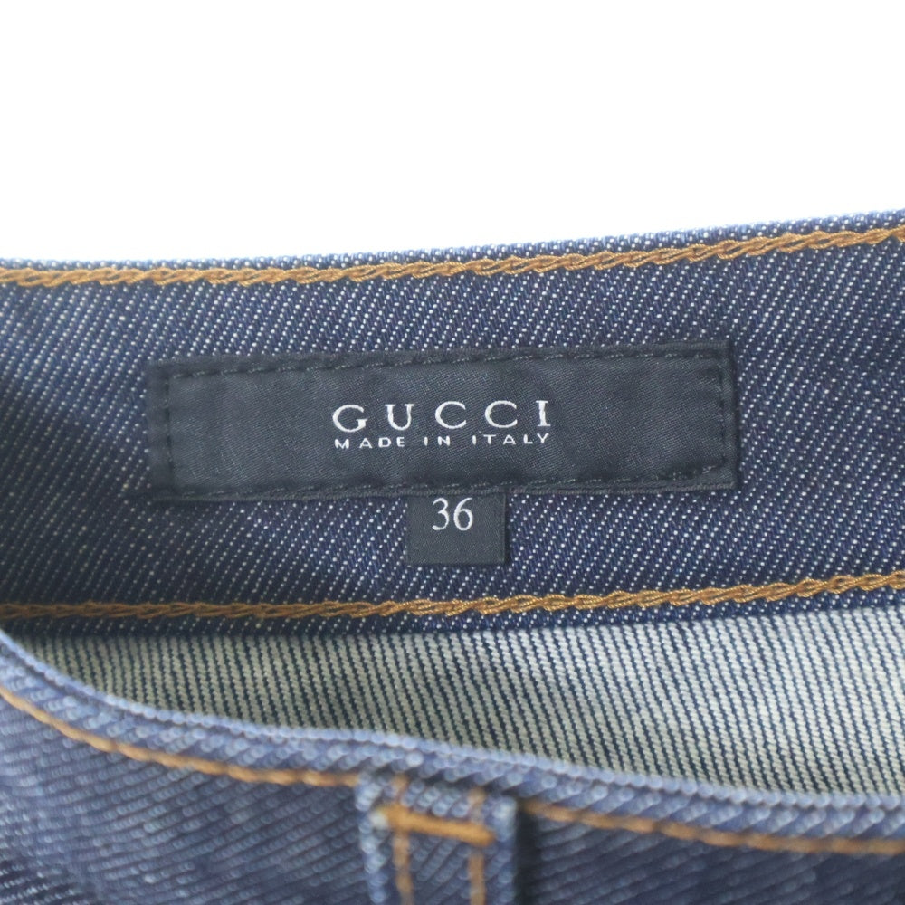 GUCCI(グッチ) バック GGスターパッチ スキニーデニムパンツ インディゴ レディース 271542