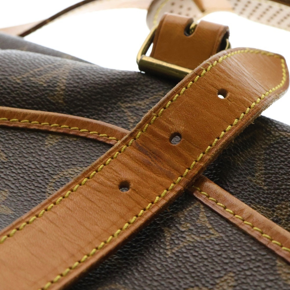LOUIS VUITTON(ルイヴィトン) ソミュール35 モノグラム PVC レザー ショルダーバッグ ブラウン M42254
