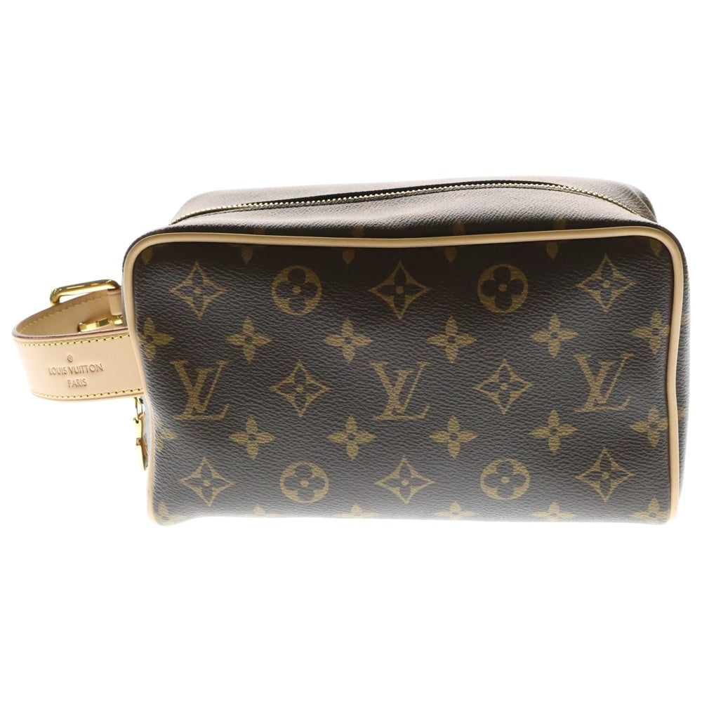 LOUIS VUITTON(ルイヴィトン) ロッカードップ キット モノグラム PVC レザー ハンドバッグ ゴールド金具 ブラウン M83112 RFID