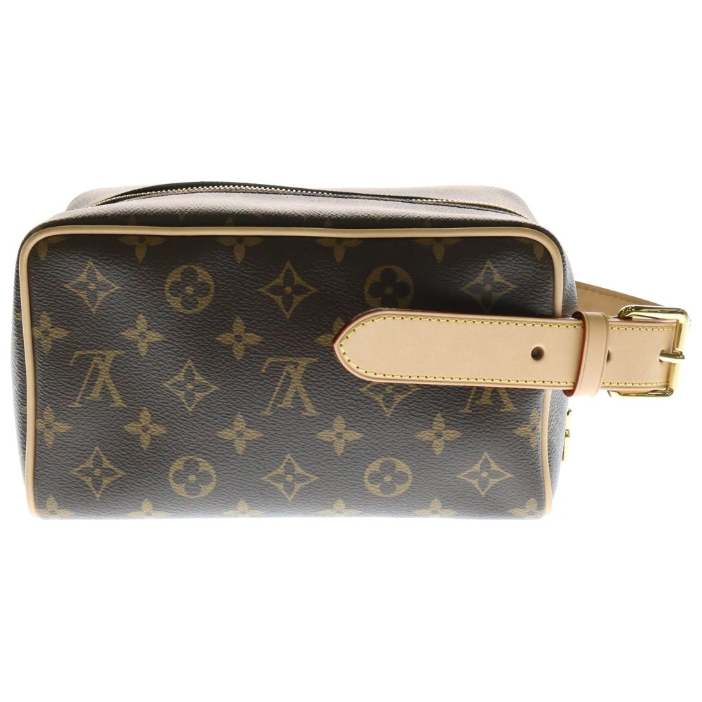 LOUIS VUITTON(ルイヴィトン) ロッカードップ キット モノグラム PVC レザー ハンドバッグ ゴールド金具 ブラウン M83112 RFID