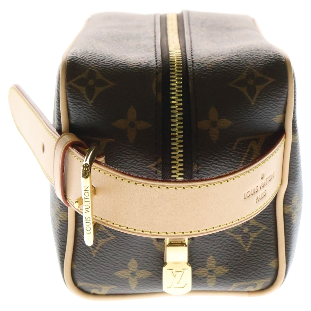 LOUIS VUITTON(ルイヴィトン) ロッカードップ キット モノグラム PVC レザー ハンドバッグ ゴールド金具 ブラウン M83112 RFID