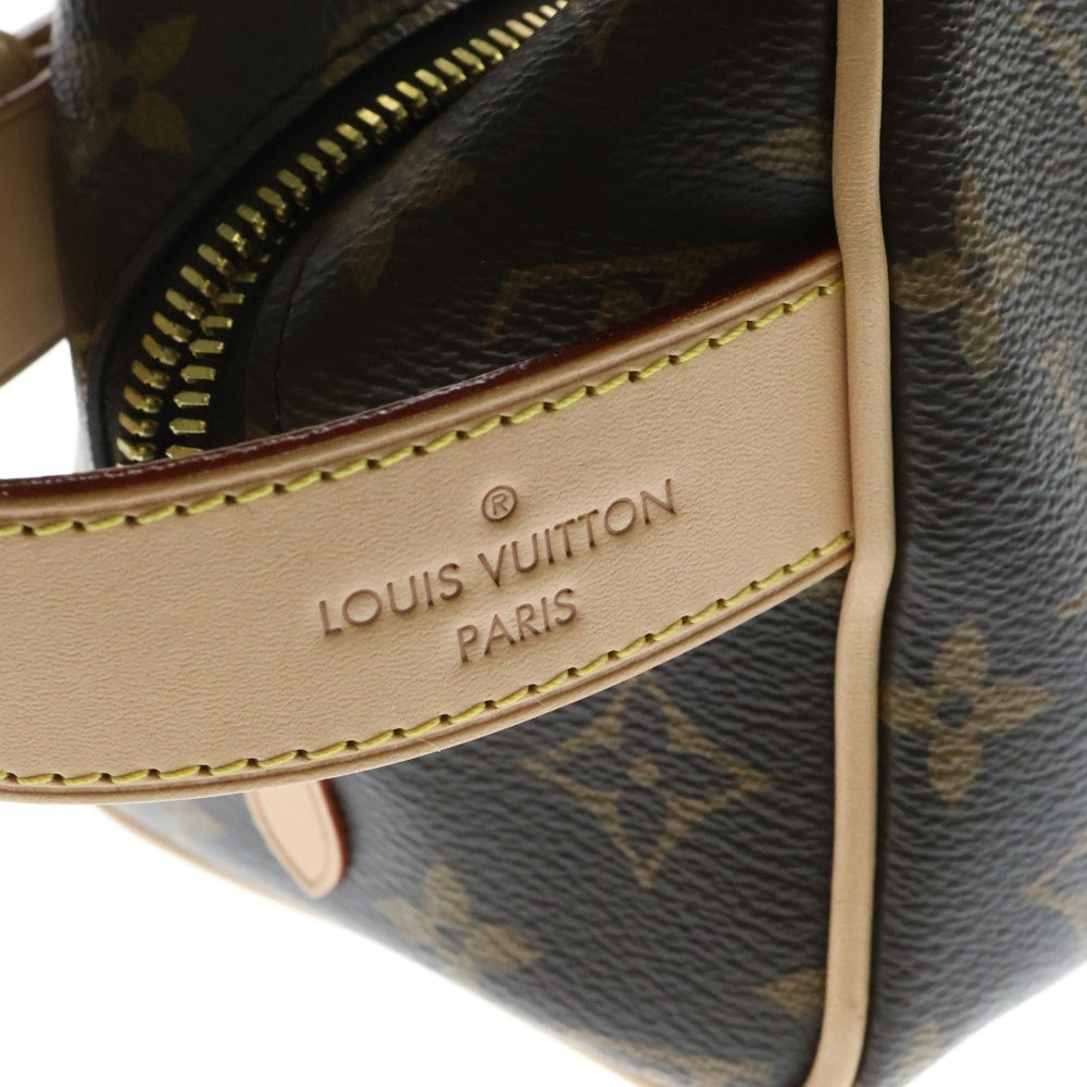 LOUIS VUITTON(ルイヴィトン) ロッカードップ キット モノグラム PVC レザー ハンドバッグ ゴールド金具 ブラウン M83112 RFID