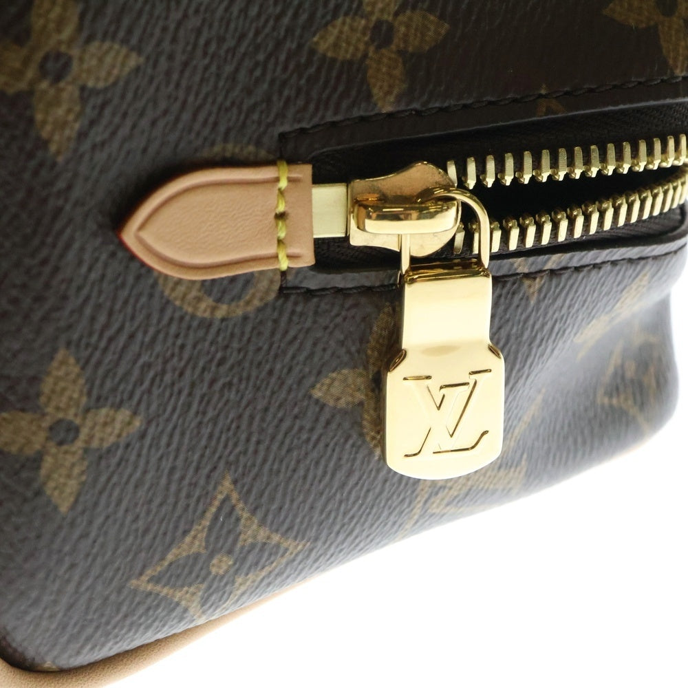 LOUIS VUITTON(ルイヴィトン) ロッカードップ キット モノグラム PVC レザー ハンドバッグ ゴールド金具 ブラウン M83112 RFID
