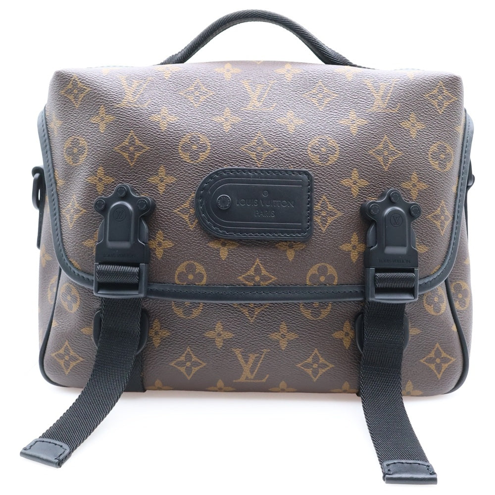 LOUIS VUITTON(ルイヴィトン) モノグラム マカサー LVトレイル メッセンジャー ブラウン PVC M46972 ショルダーバッグ