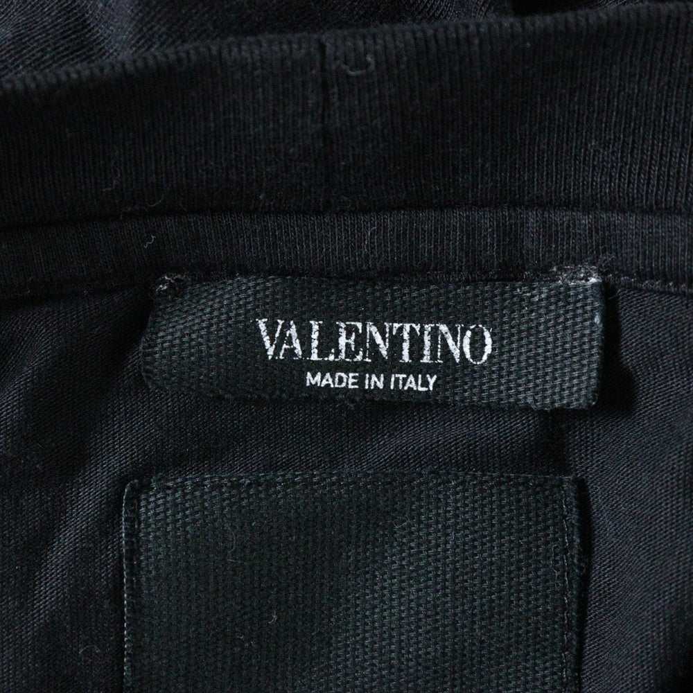VALENTINO(ヴァレンティノ) ロックスタッズ デザイン クルーネック 半袖Tシャツ カットソー ブラック