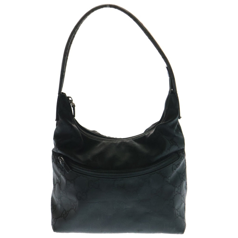 GUCCI(グッチ) GGナイロン ワンショルダーバック ハンドバッグ ミニバッグ ブラック ナイロン 001-3386