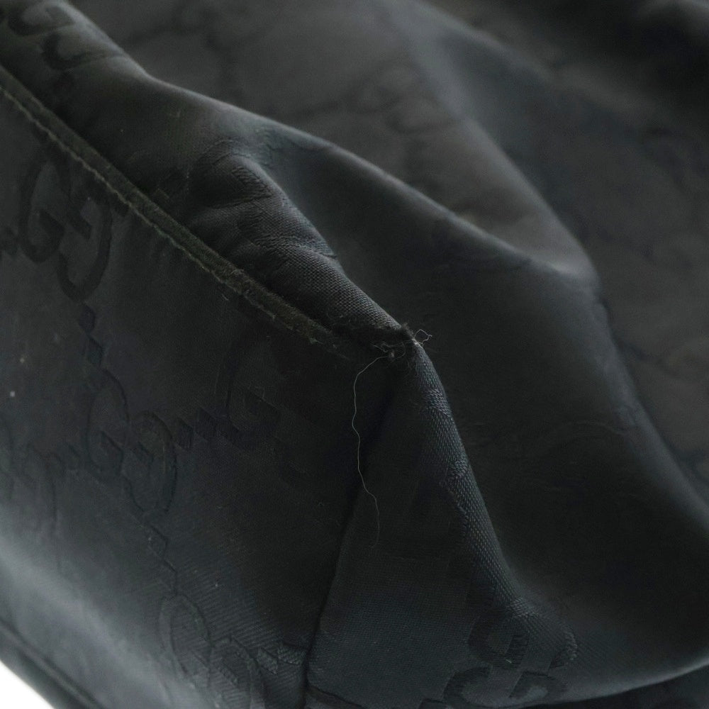 GUCCI(グッチ) GGナイロン ワンショルダーバック ハンドバッグ ミニバッグ ブラック ナイロン 001-3386