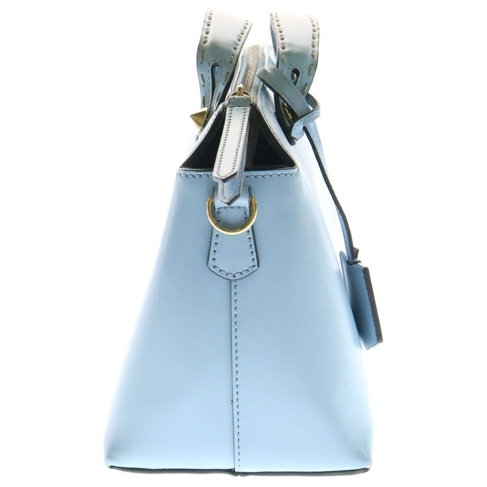 FENDI(フェンディ) バイザウェイ スモール 2WAYバッグ ハンドバッグ ゴールド金具 ショルダーバッグ ライトブルー レザー 8BL146 228-2557