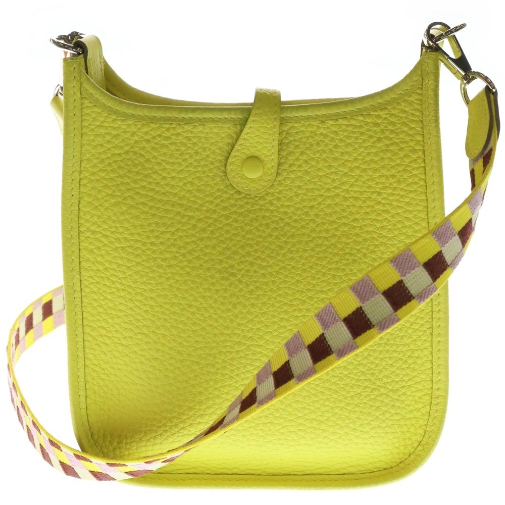 HERMES(エルメス) エブリンTPM ショルダーバッグ ポシェットバッグ ライム トリヨンクレマンス シルバー金具 U刻印