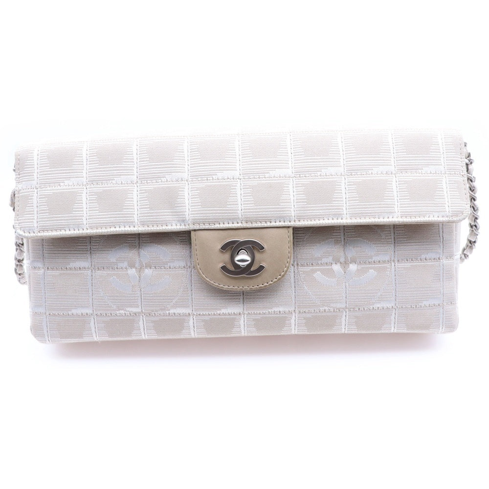 CHANEL(シャネル) ニュートラベルライン チェーンショルダーバッグ ミニバッグ ショルダーポシェット ベージュ シルバー金具