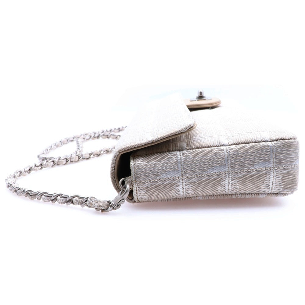 CHANEL(シャネル) ニュートラベルライン チェーンショルダーバッグ ミニバッグ ショルダーポシェット ベージュ シルバー金具