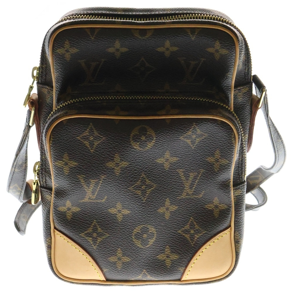 LOUIS VUITTON(ルイヴィトン) モノグラム アマゾン ショルダーバッグ ミニバッグ ブラウン ゴールド金具 レザー×PVC M45236