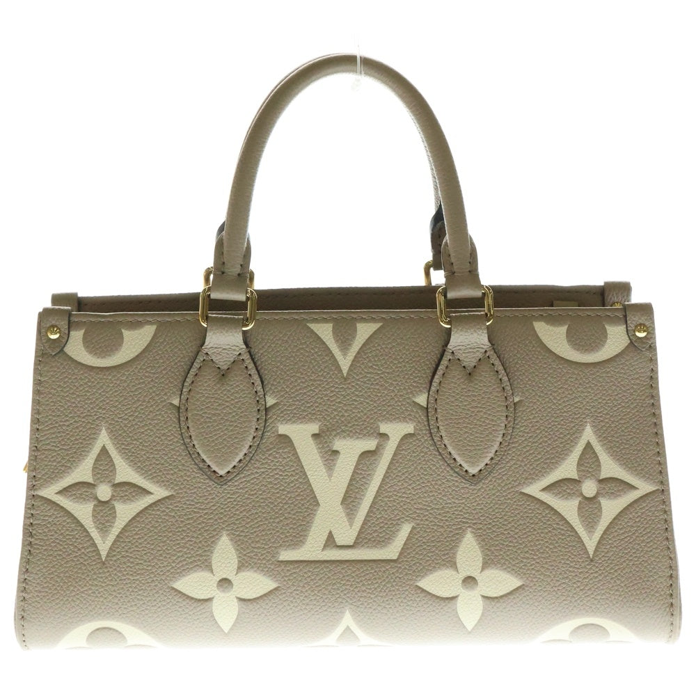 LOUIS VUITTON(ルイヴィトン) モノグラムアンプラント オンザゴー EW バイカラー 2WAYバッグ ハンドバッグ ショルダーバッグ ベージュ×アイボリー ゴールド金具 M23641
