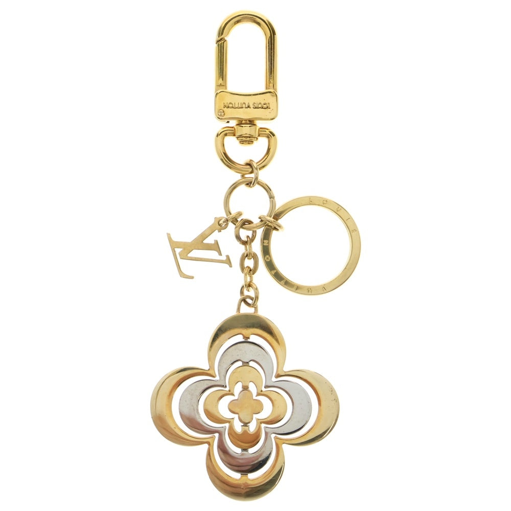 LOUIS VUITTON(ルイヴィトン) ポルトクレ ゴールデンフラワー M64267 ゴールド GP キーホルダー チャーム