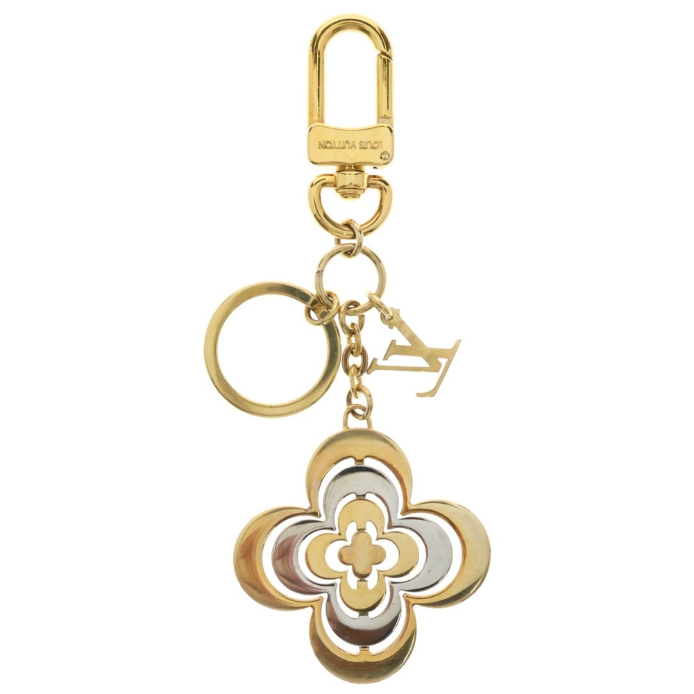 LOUIS VUITTON(ルイヴィトン) ポルトクレ ゴールデンフラワー M64267 ゴールド GP キーホルダー チャーム