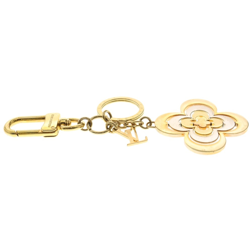 LOUIS VUITTON(ルイヴィトン) ポルトクレ ゴールデンフラワー M64267 ゴールド GP キーホルダー チャーム