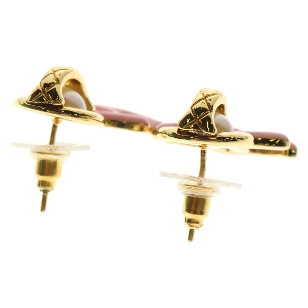 CHANEL(シャネル) ココマーク パール ピアス ピンク ゴールド GP A21B アクセサリー