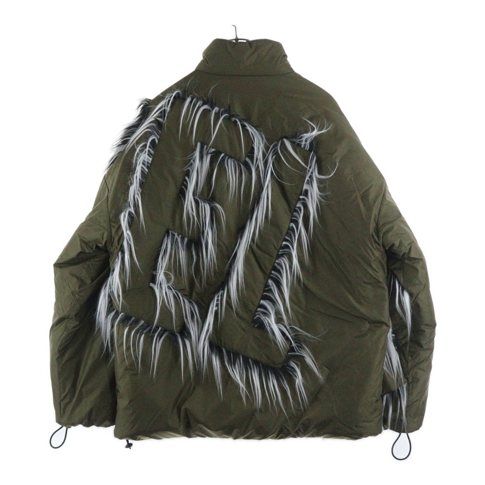DIESEL(ディーゼル) G-ADAT ロゴ ファー切り替え ジップアップ 中綿ジャケット カーキ 0CLBY
