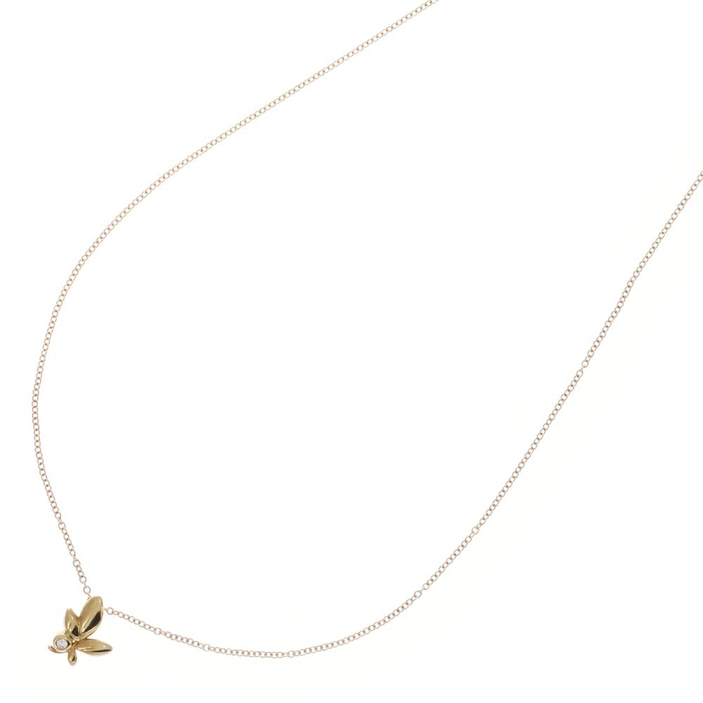 TIFFANY&Co(ティファニー) パロマ・ピカソ オリーブリーフ 1PD ダイヤ ペンダントネックレス K18 Au750 ゴールド