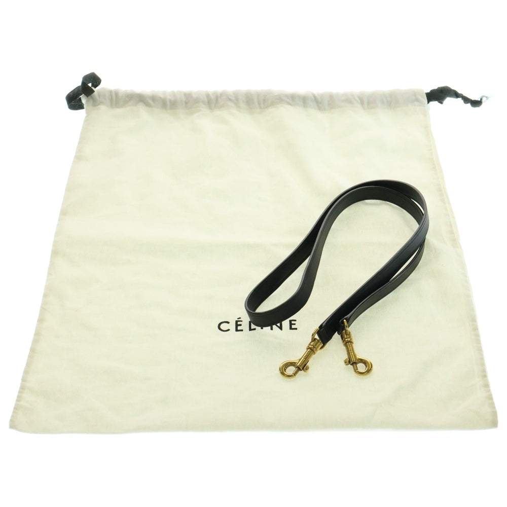 CELINE(セリーヌ) ラゲージ ナノ 2wayハンドバック ショルダーバッグ ブラック レザー カーフスキン