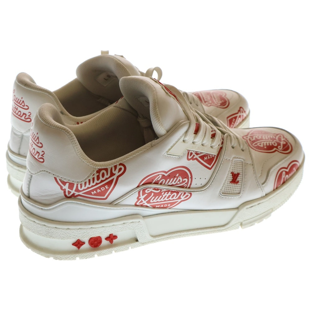 LOUIS VUITTON(ルイヴィトン) ×NIGO LV Trainer Line Sneaker ニゴー LVトレイナー ライン ローカットスニーカーシューズ ホワイト/レッド 1A9JAL