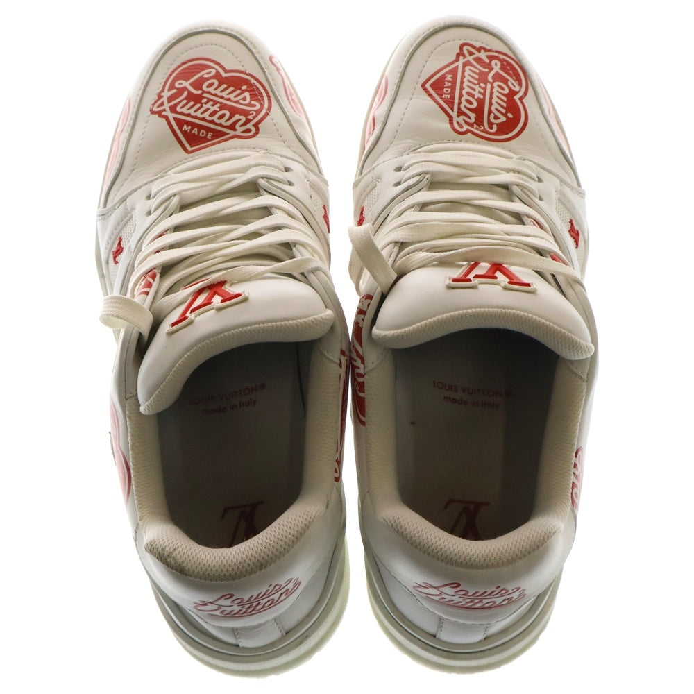 LOUIS VUITTON(ルイヴィトン) ×NIGO LV Trainer Line Sneaker ニゴー LVトレイナー ライン ローカットスニーカーシューズ ホワイト/レッド 1A9JAL