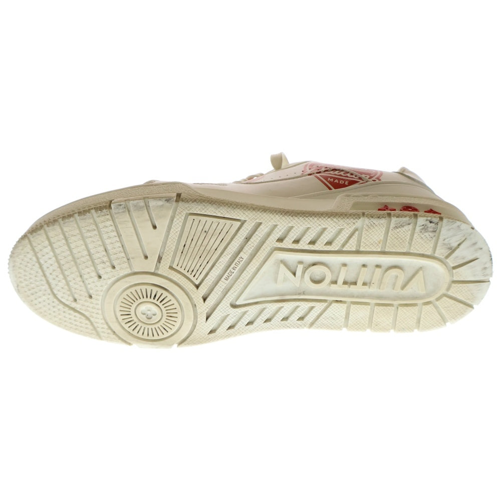 LOUIS VUITTON(ルイヴィトン) ×NIGO LV Trainer Line Sneaker ニゴー LVトレイナー ライン ローカットスニーカーシューズ ホワイト/レッド 1A9JAL