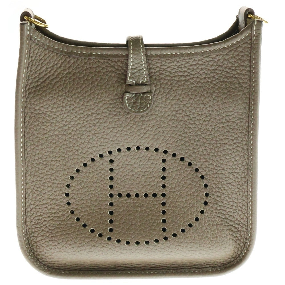 HERMES(エルメス) エブリンTPM トリヨン エトゥープ ショルダーバッグ ミニバッグ グレージュ ゴールド金具 レザー U刻印