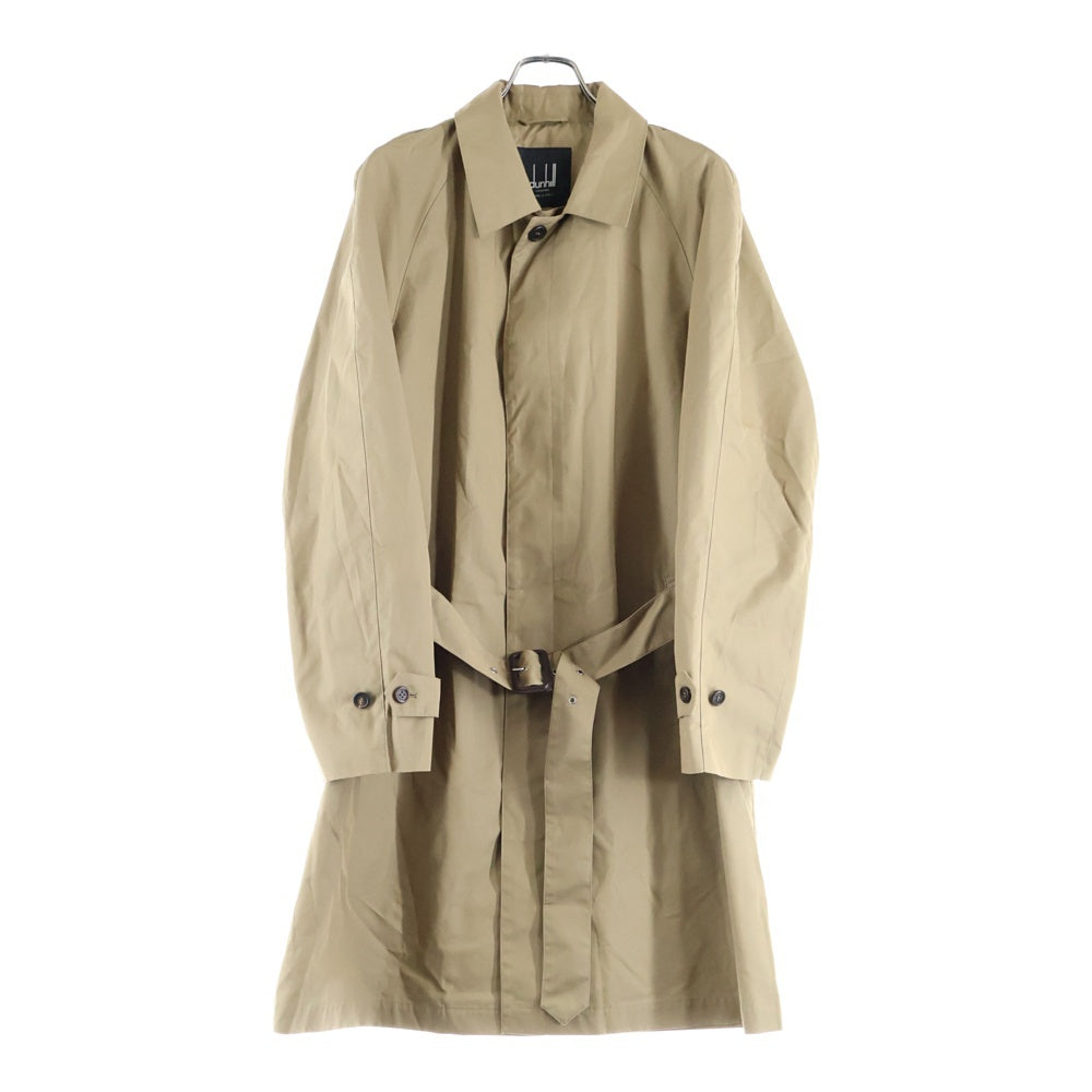 dunhill(ダンヒル) コットン ナイロン ステンカラー ラグランスリーブ ロング コート ベージュ
