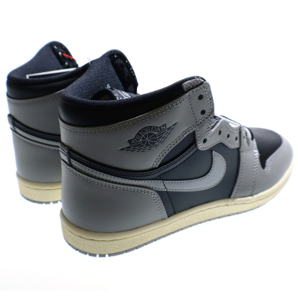 NIKE(ナイキ) Air Jordan 1 High 85 Reverse Shadow エアジョーダン1 ハイ 85 リバースシャドウ ハイカットスニーカー US9.5/27.5cm グレー/ブラック