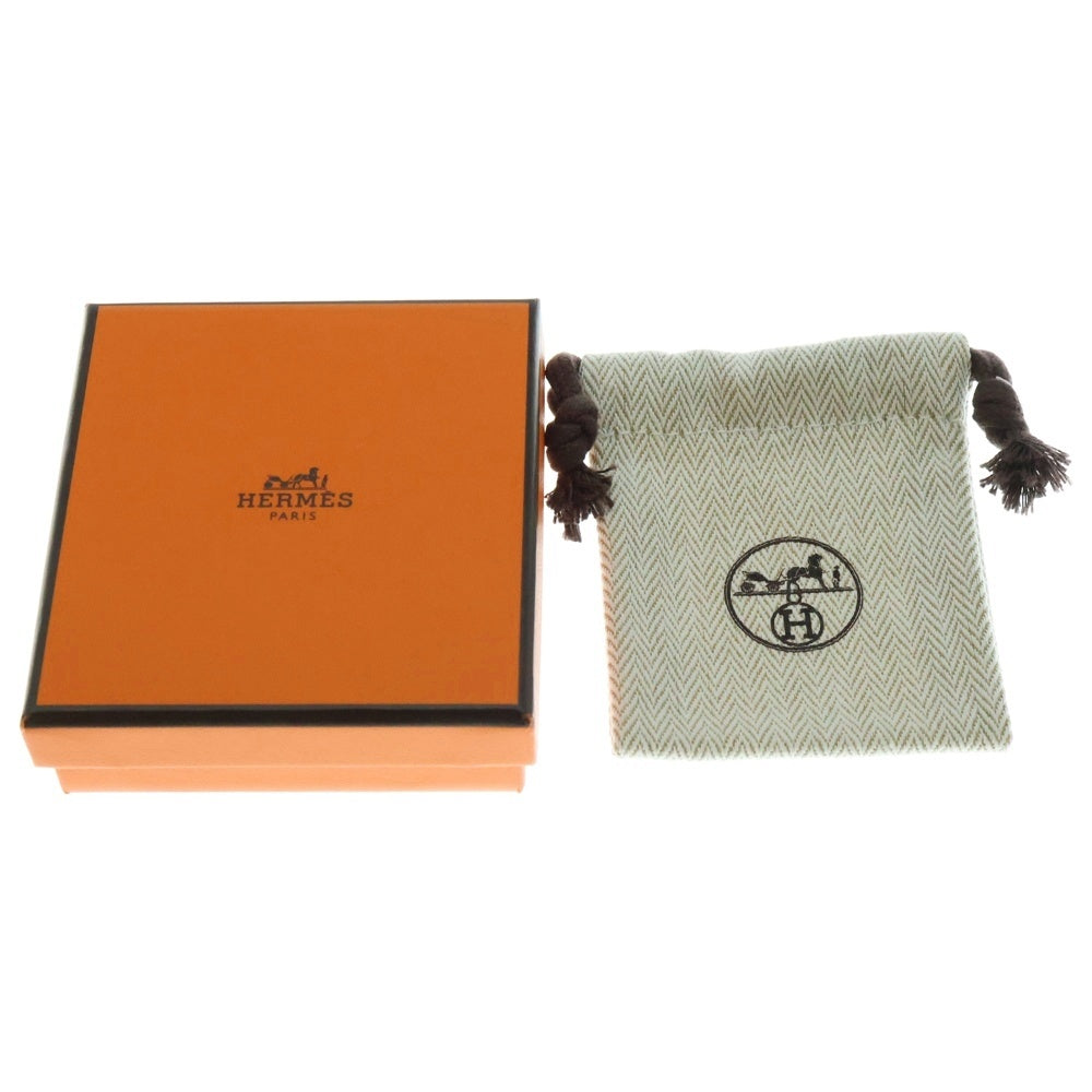 HERMES(エルメス) ポップアッシュ Hピアス イヤーアクセサリー ブラック ピンクゴールド金具 GP