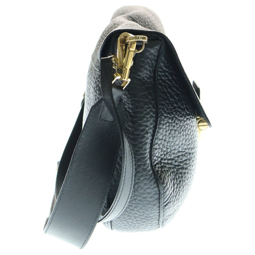 FURLA(フルラ) 2WAYバッグ ハンドバッグ ショルダーバッグ ショルダーポシェット ブラック レザー ゴールド金具