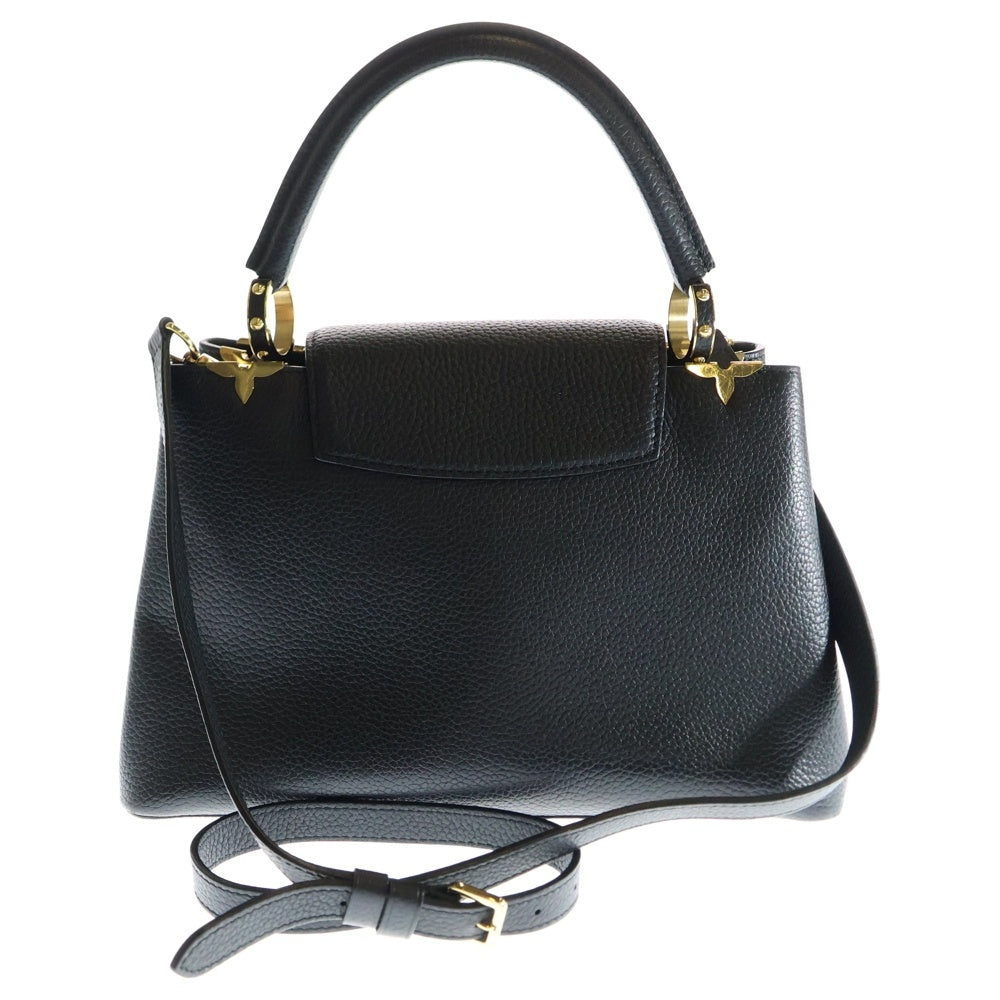 LOUIS VUITTON(ルイヴィトン) カプシーヌMM 2WAYショルダーバック ハンドバッグ ブラック ゴールド金具 トリヨン レザー M54663