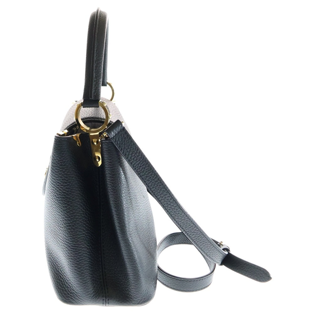 LOUIS VUITTON(ルイヴィトン) カプシーヌMM 2WAYショルダーバック ハンドバッグ ブラック ゴールド金具 トリヨン レザー M54663
