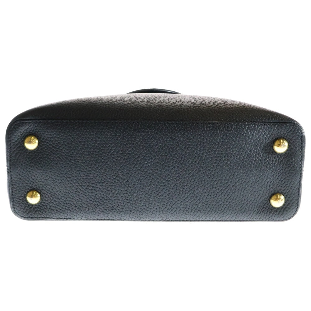 LOUIS VUITTON(ルイヴィトン) カプシーヌMM 2WAYショルダーバック ハンドバッグ ブラック ゴールド金具 トリヨン レザー M54663