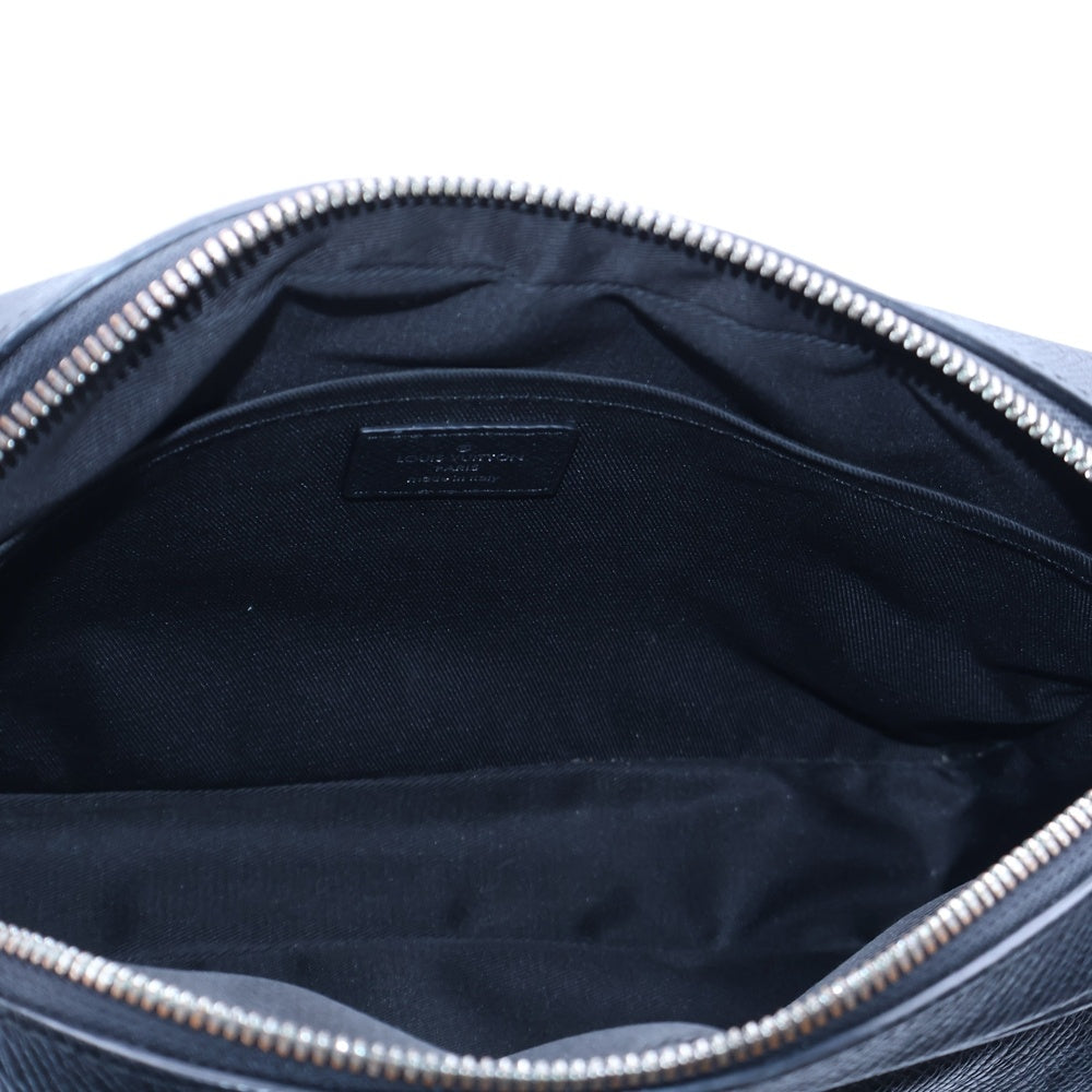 LOUIS VUITTON(ルイヴィトン) タイガラマ・アウトドアメッセンジャーPM ショルダーバッグ ブラック レザー×PVC シルバー金具 M30233