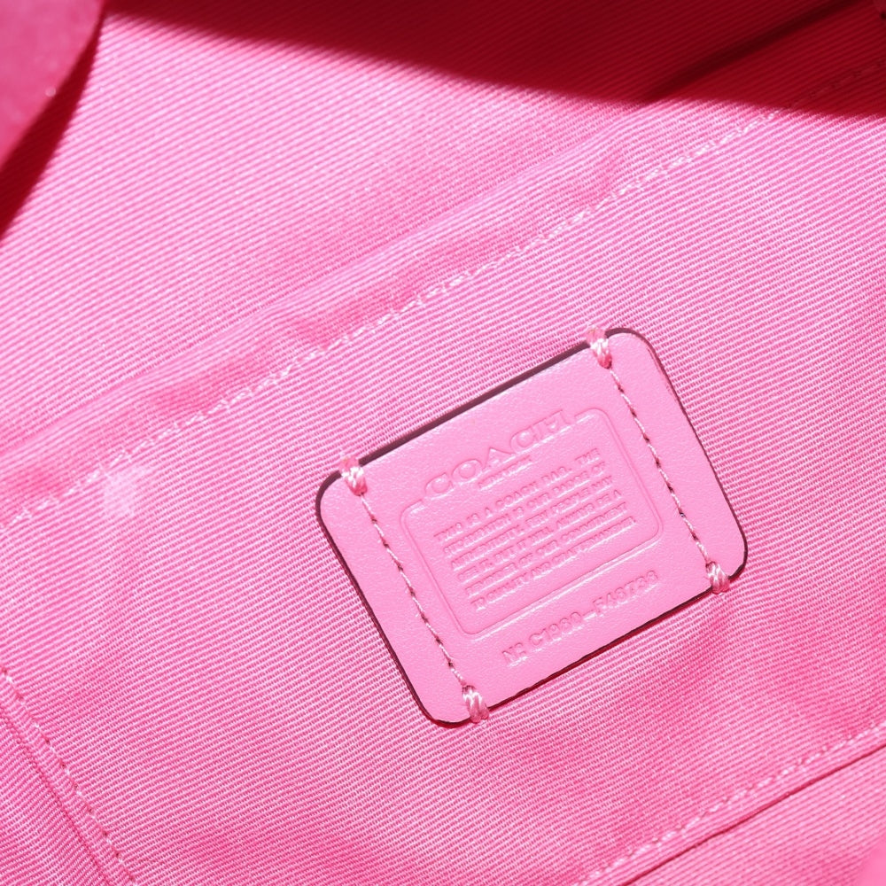 COACH(コーチ) ボディバッグ ウエストバッグ ショルダーバッグ ピンク レザー ゴールド金具