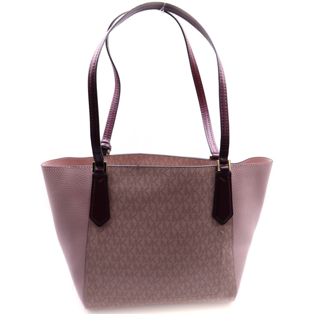 MICHAEL KORS(マイケルコース) MKロゴ 総柄レザーハンドバッグ ピンク レディース