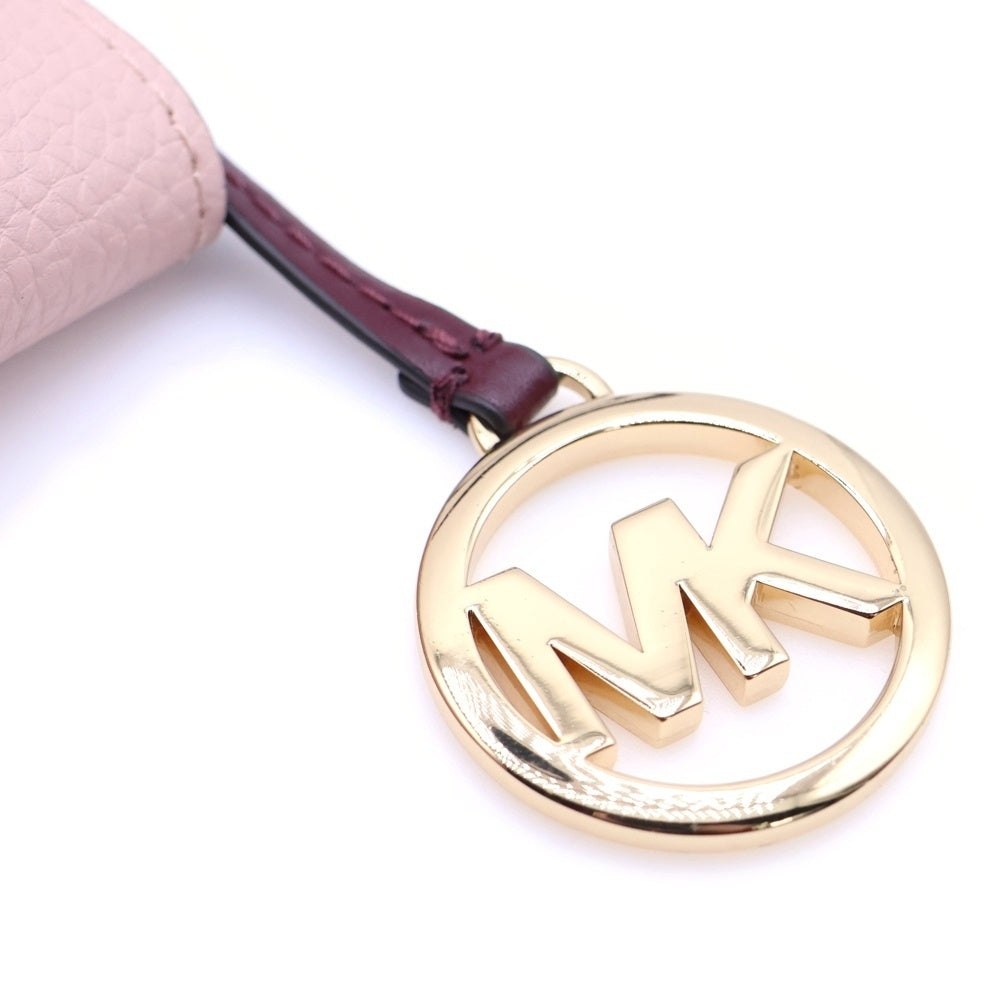 MICHAEL KORS(マイケルコース) MKロゴ 総柄レザーハンドバッグ ピンク レディース